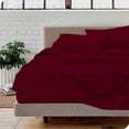 thumbnail image 3 of Luxury 4 Piece Full XL Size 100% Egyptian Cotton 800 Thread Count Premium Hotel Quality Smooth & Soft Bedding Sheet Set Luxury Soft 24" Inch Deep Pocket - Burgundy Solid, 3 of 8