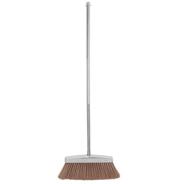 Stainless Steel Handle Broom for Cleaning Indoor and Outdoor Sweeping