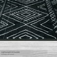 thumbnail image 4 of Washable Skid-Resistant Runner Rug Geometric Black 24" x 60", 4 of 9