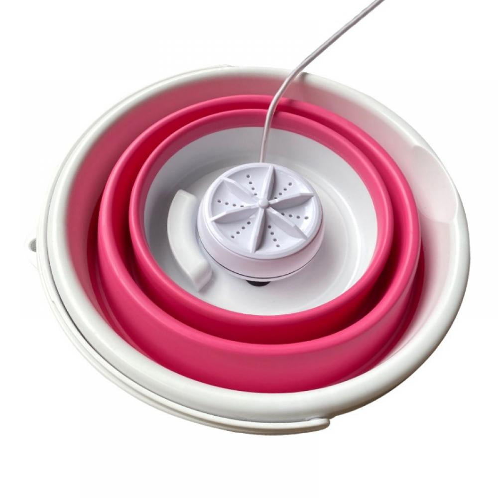 Portable Mini Turbo Washing Machine with Foldable Tub Compact