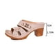 thumbnail image 4 of MKLEKYY Sandalias para Mujer Sandalias Cómodas Con Tacón para Uso Diario, Informales, para Caminar En La Playa, Transpirables, Ligeras, Con Punta Abierta, 4 of 4