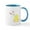 White/Blue Inside, variant on CafePress - Easter Bunny Sitting Mugs - 11 oz Ceramic Mug - Novelty Coffee Tea Cup
