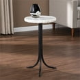 thumbnail image 2 of SEI Meubles Grendon Table d'Appoint en Marbre Traditionnel en Blanc, 2 of 3
