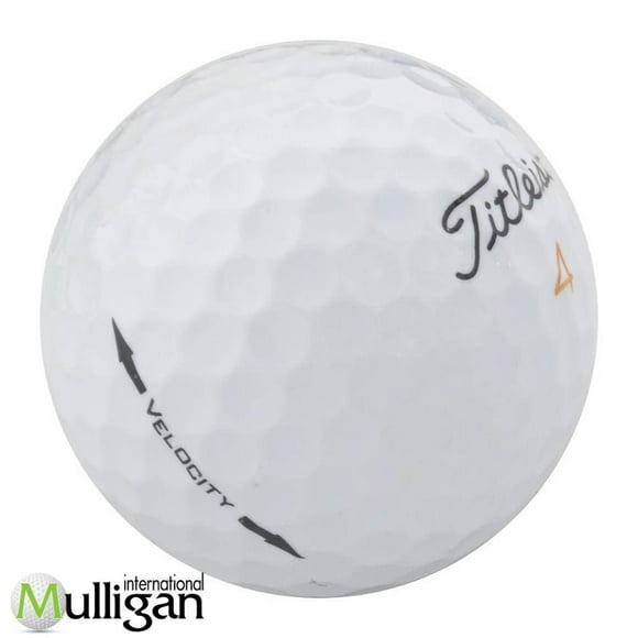 Mulligan - 12 Titleist Velocity 5A Pristine Recycled Used Golf Balls, White