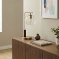 thumbnail image 3 of Fuska Glass Globe Metal Table Lamp with Antique Brass Finish, 3 of 8