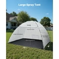 thumbnail image 2 of VEVOR Portable Paint Booth Tent, 116.14 x 114.96 x 79.53 inch Painting Tent Station, Spray Shelter with Built-in Floor & Mesh Screen, Large Space, Oxford Spray Painting Tents for Cupboard, Chairs, 2 of 9
