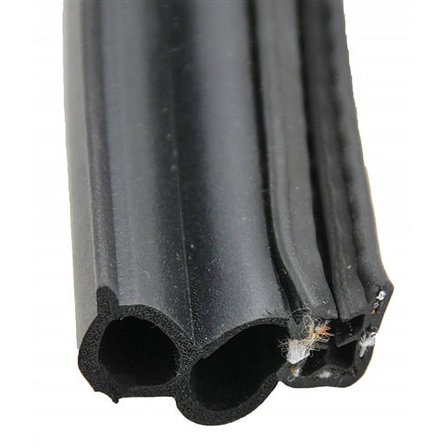 1 PC-AP Products 018-181-BB Double Bulb Seal - 1-1/2" x 3/4" x 28 Ft - Black