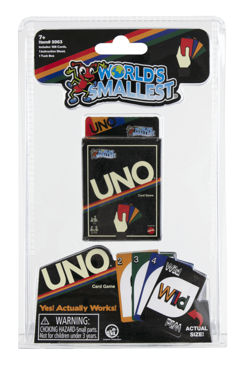 Card Game pocket sized cards on the go Travel Uno stocking favor Mini UNO Go 