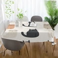 thumbnail image 3 of Yayeee Tablecloths 54" x 54" Rectangle Wrinkle Resistant Party Table Cover, Cute Cartoon Cats, 3 of 8