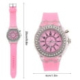 thumbnail image 3 of Reloj de pulsera NikouMX redondo con parte trasera LED para niñas, 3 of 8