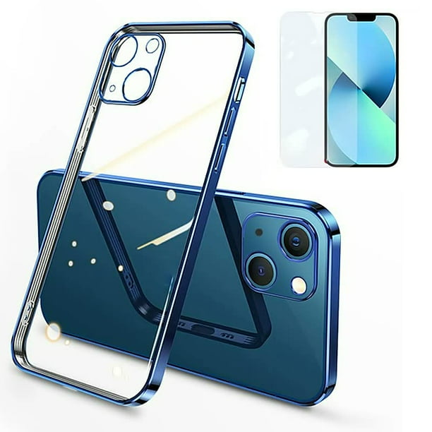 Byte Legend Luxury Square Plating Clear Case For Iphone 13 12 11 Pro Max X Xr Xs Plus Logo Hole Hollow Soft Silicone Glass Camera Cover Walmart Com