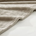 thumbnail image 6 of Poppy & Fritz Solid Ultra Soft Plush Fleece Beige Full/Queen Blanket, 6 of 11
