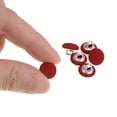 thumbnail image 4 of Unique Bargains 20 Pcs Boutons de Couture en Tissu 16L 10mm Tige Ronde en Métal pour Costumes Robes Blouses, Rouge, 4 of 5