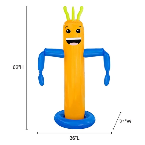 Banzai Wacky Wiggles Inflatable Sprinkler Outdoor Water Play Ages