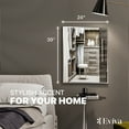 thumbnail image 2 of Eviva Sax 24 in. Polished Chrome Framed Bathroom Wall Mirror, 2 of 7