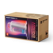 JBL PartyBox 130 - Portable party speaker with JBL legendary sound, a dynamic lightshow and a foldable ergonomic handle - White