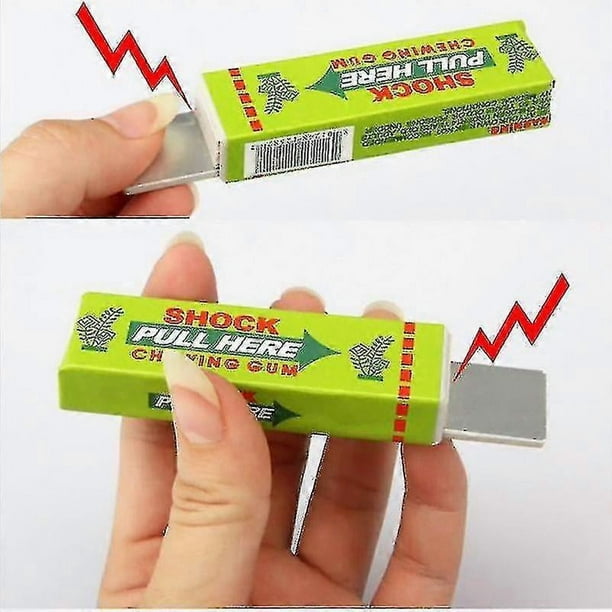 Funny Safety Trick Joke Shocker Toy Electric Shock Shocking Pull Head Chewing Gum Gag Novelty Item Toy For Children
