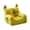 Green, variant on WEIOUKC Cute Ear-Shaped Sofa Bed & Mat,Bright Yellow Linen Pet Bed for Small & Medium Dogs and Cats, Soft, Washable & Breathable Velvet Fabric, Cozy & Stylish