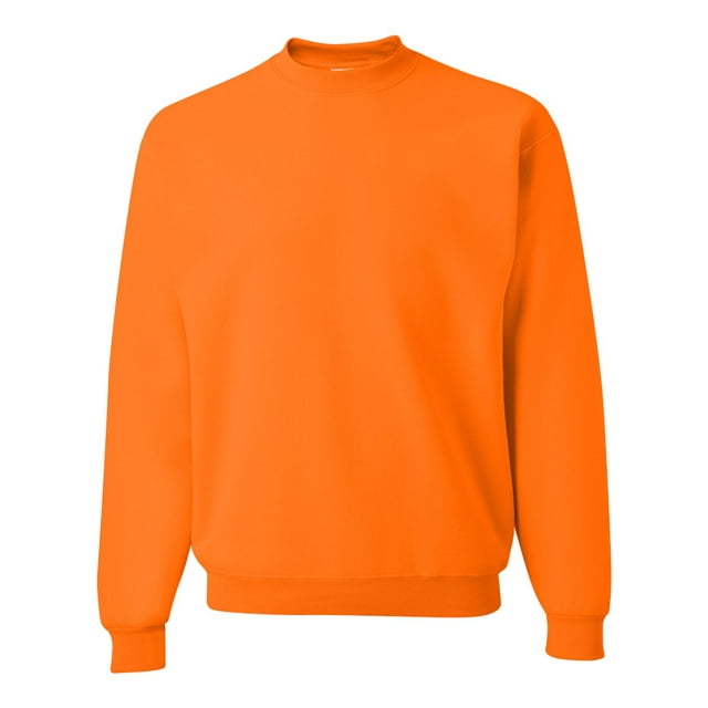 NuBlend Crewneck Sweatshirt, 2XL, Safety Orange