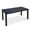 Black, variant on Wingyz Outside Dining Table with Umbrella Hole, Patio Dining Table 1PC, Black