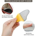 thumbnail image 5 of 6 Pairs Heel Cushions Inserts for Loose Shoes, Heel Pads Grips Liner Snugs, Filler Improved Shoe Fit and Comfort, Prevent Too Big Shoes from Slipping,Heel Pains frictions and Blisters (Black & Beige), 5 of 7