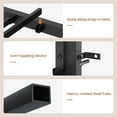 thumbnail image 7 of Afuhokles Low Bunk Bed Twin Over Twin with Storage Staircase, Drawers and Shelves, LED Lights Metal Floor Bunk with Power Outlet, Brown, 7 of 7