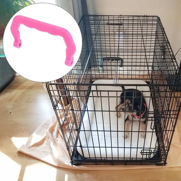 STOBOK Pet Accessory Dog Cage Handle Ergonomic Grip Outdoor Use 10Pcs