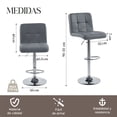 thumbnail image 3 of Set de 2 Sillas Altas Elly Maple Grises, 3 of 7