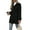 Black, variant on Women'S Winter Classic Outwear Overcoat with Pockets Single Breasted Pea Coat L