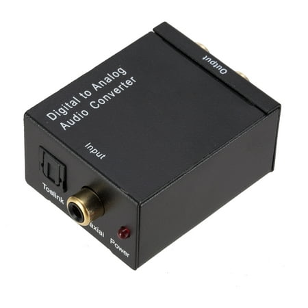 Digital to Analog Audio Converter Audio Switch Box Optical to RCA AV Switcher Selector Box Coaxial (Best Optical Audio Switch)