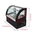 thumbnail image 2 of INTBUYING Desktop Refrigerated Cake Display Cabinet Arc Glass Bakery Cake Showcase 220V, 2 of 11