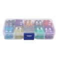 thumbnail image 1 of Kit surtido de fusibles de cuchilla de bajo voltaje, latón galvanizado, 100 Uds., 2 ~ 35A, fusión rápida, 32V, 1 of 9