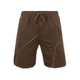 thumbnail image 5 of DDAPJ pyju Birthday Gifts! Mens Trendy Athletic Shorts Drawstring Gym Workout Sweat Shorts Bodybuilding Running Training Jogging Shorts with Pockets Brown XXXL, 5 of 7