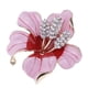 thumbnail image 1 of Broches de flores para damas de honor con cristales esmaltados y diamantes de imitación Rosado, 1 of 7