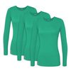 Sivvan Lot de 3 T-Shirts à Manches Longues Confort pour Femmes