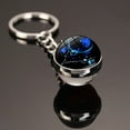 thumbnail image 6 of Double-Sided Time Gemstone Keychain: Exquisite Alloy & Glass Constellation Design, Unisex Style, Perfect Gift, 6 of 12
