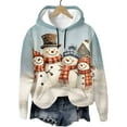 thumbnail image 6 of HOMBOM Christmas Sweatshirts for Womens Cute Snowman Merry and Bright Pullover Fleece Linend Hoodies Long Sleeve Womems Shirts Gift, 6 of 9