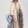 thumbnail image 3 of Winter Women Scarf Tasseled Striped Thick Soft Windproof Rainbow Elegant Vintage Shawl Wraps Warm, 3 of 7