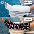 thumbnail image 7 of COEQINE Breast Cancer Pink Ribbon Leg Cast Cover 2 PCS Outdoor Leg Protection Cover-M Decorative Leg Plaster Cover Washable Leg Cast Protector Broken Leg Shower Cast Cover for Women, 7 of 7