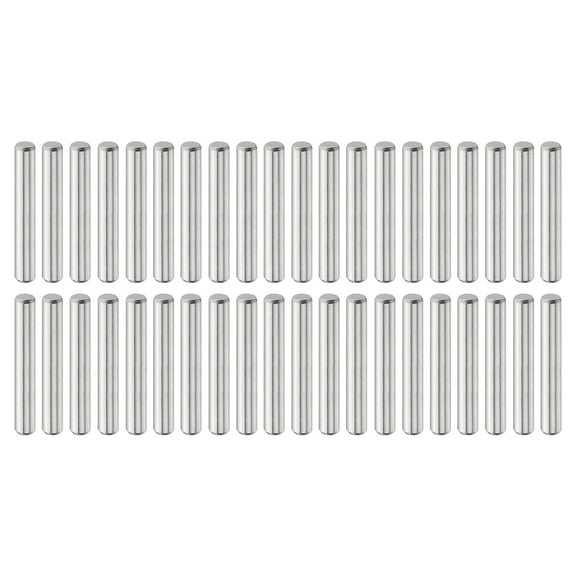 Uxcell 40 Pcs 3 mm x 20 mm Dowel Pins, 316L Stainless Steel Cylindrical Dowel Pins Shelf Support Peg Pin Rod Fasten Elements Metal Shelf Pegs Silver Tone