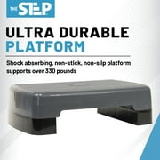 The Step Adjustable Mini Aerobic Step Platform - Exercise Step for Cardio and Strength Training