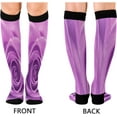 thumbnail image 2 of FREEAMG Rose Compression Socks for Women Men, Circulation Knee High Stockings for Running Cycling Medical, 1Pair, 2 of 7