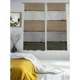 thumbnail image 4 of Brown Wood Grain Sheer Curtains 72 Inch Length 2 Panels Set, Semi Transparent Voile Rod Pocket Curtains for Living Dining Room Bedroom Drapes Vintage Grey Stripe Gradient Grain, 4 of 6