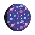 thumbnail image 1 of Fotbe Space Funda de Llanta de Repuesto con Estampado, Engrosada, Ajuste Universal para Jeep, Remolque, RV, SUV, Camión-14 inch, 1 of 6