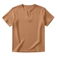 thumbnail image 6 of Men's Casual Sport Top Short Sleeve V-Neck T-Shirt Tops Quick Dry Breathable Moisture Wicking Workout Gym Training Running Essential Gift For Him | JASKFLY,Khaki M, 6 of 8