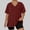 A_ Wine, variant on Olyvenn Plus Size T-shirts for Women Loose Fit V Neck Side Split Shirts Comfy Short Sleeve Plain Blouse Tee 2026 Spring Fashion Top Purple XXXL