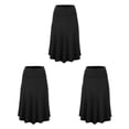 thumbnail image 2 of Guardurnaity midi favorecedora en - plisada de diseño elegante y sexy negra Faldas Diseño favorecedor negro XXL Type1 NO1, 2 of 6