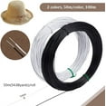thumbnail image 2 of 1 set 100M 2 colors PVC Covered Iron Boning Strips Wire for Millinery Hat Brims Mixed color 1mm 50m/color Iron, 2 of 6