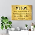 thumbnail image 5 of Scripture Walls  My Son Proverbs 1:8  Scripture Bible Verse Canvas Christian Wall Art Ready to Hang Unframed, 5 of 7