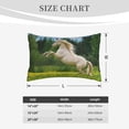 thumbnail image 4 of Lsque Horse Rearing Up In The Field Pattern Pillow Case – Soft & Cozy Throw Pillow Cover, Hypoallergenic Cushion Case for Sleeping Women with Envelope Closure-20"x30", 4 of 6